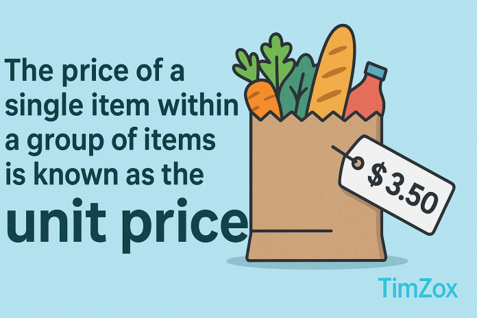 The Price of a Single Item Within a Group of Items