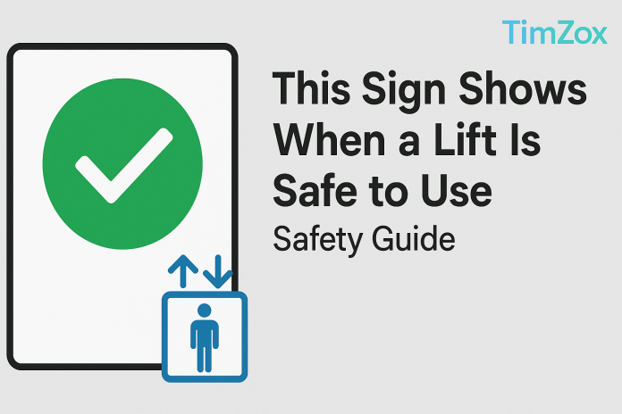 This Sign Shows When a Lift Is Safe to Use